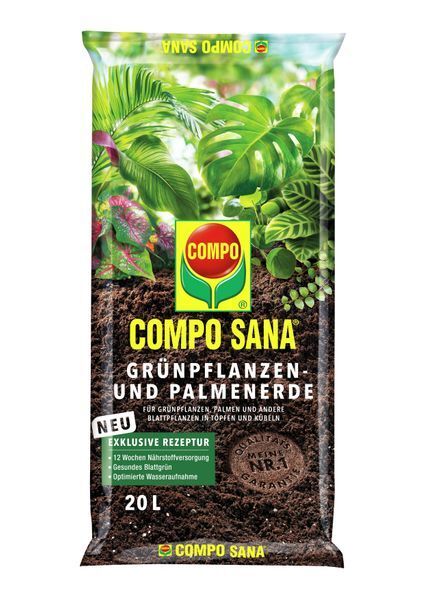 COMPO SANA Grnpflanzen- und Palmenerde 20 l | Kiesundco