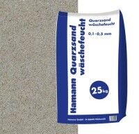 Quarzsand wäschefeucht 25 kg Sack Quarzsand wäschefeucht 25 kg Sack