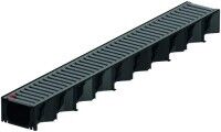 ACO Hexaline 2.0 Rinne 1m schwarz + Stegrost anthrazit pulverbeschichtet 1 m ACO Hexaline 2.0 Rinne 1m schwarz + Stegrost anthrazit pulverbeschichtet 1 m