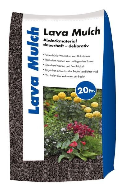 Hamann Lava-Mulch Anthrazit 2-8 mm 20 l