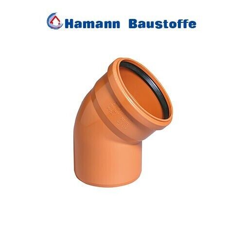 KG Bogen DN 160 30° KGB Winkel Kunststoff Abwasserrohr Abflussrohr Kanalrohr