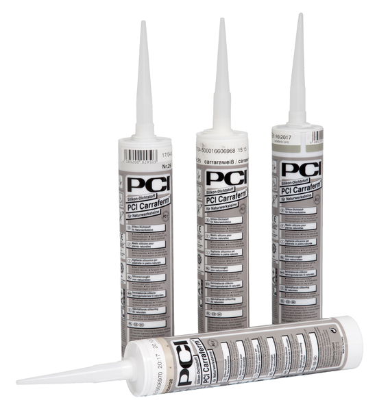 PCI Carraferm® Silikon-Dichtstoff 12 x 310 ml - 25 Carraraweiß