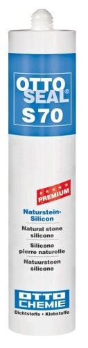 OTTOSEAL® S70 Premium-Naturstein-Silikon/Silicon 310 ml - Matt-Schwarz C6114
