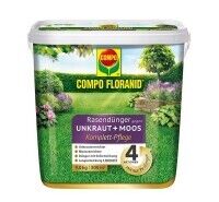 COMPO FLORANID® Rasendünger gegen Unkraut + Moos Komplettpflege 9 kg COMPO FLORANID® Rasendünger gegen Unkraut + Moos Komplettpflege 9 kg