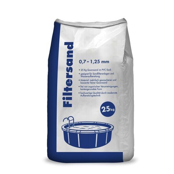 Hamann Filtersand 0,7-1,25 mm 25 kg Hamann Filtersand 0,7-1,25 mm 25 kg