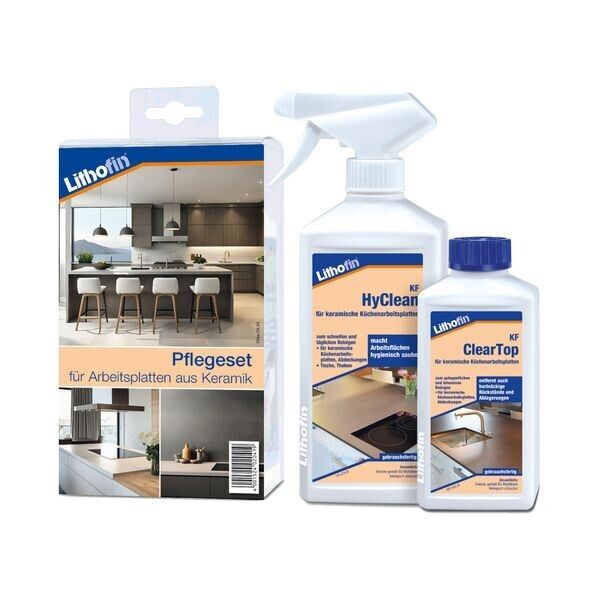 Lithofin® Pflegeset -compact- für Arbeitsplatten aus Keramik 750 ml Lithofin® Pflegeset -compact- für Arbeitsplatten aus Keramik 750 ml