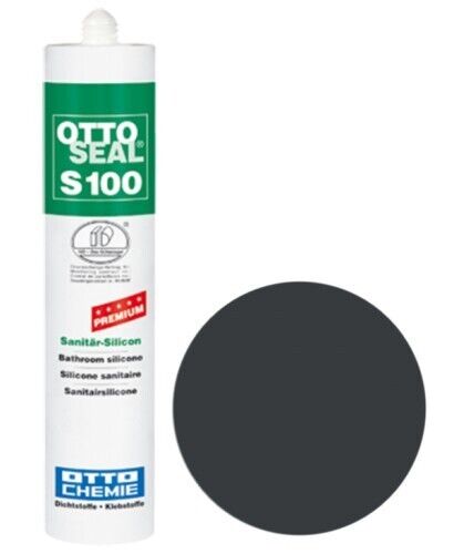 OTTOSEAL® S100 Premium-Sanitär-Silikon/Silicon 300 ml - Asphaltgrau C808 OTTOSEAL® S100 Premium-Sanitär-Silikon/Silicon 300 ml - Asphaltgrau C808