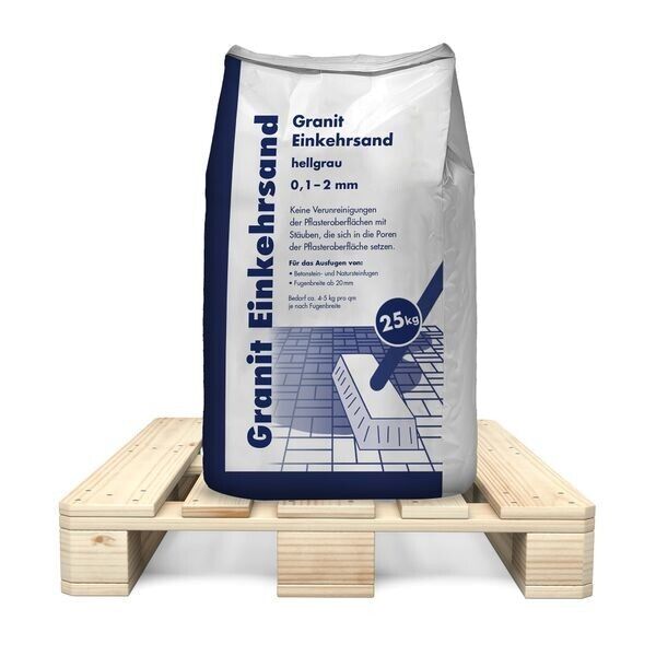Granit Einkehrsand hellgrau 0,1 - 2,0 mm 1125kg Granit Einkehrsand hellgrau 0,1 - 2,0 mm 1125kg