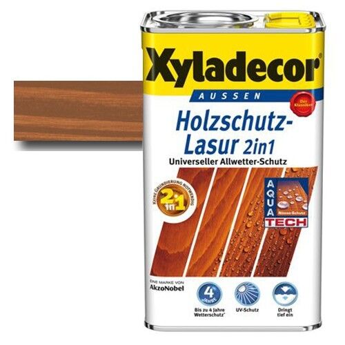 Xyladecor® Holzschutz-Lasur 2 in 1 Kastanie 4 l