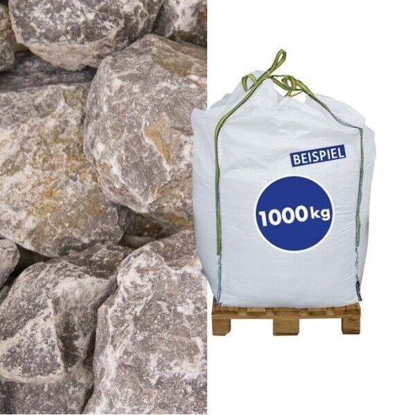 Kalksteinbruch Grau 70-120 mm 1000kg Big Bag Kalksteinbruch Grau 70-120 mm 1000kg Big Bag