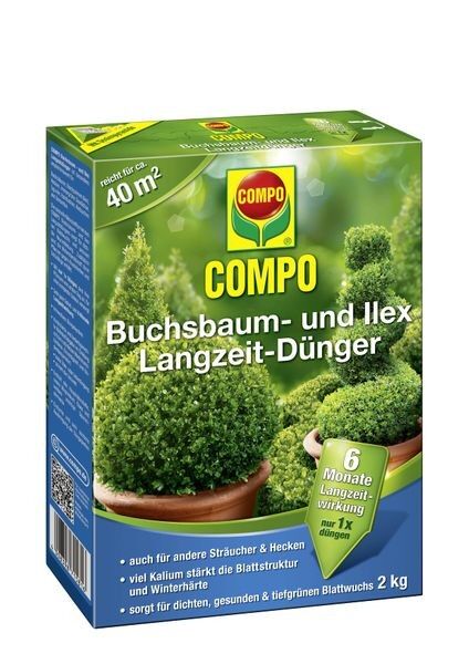 COMPO Buchsbaum- und Ilex Langzeit-Dünger 2 kg