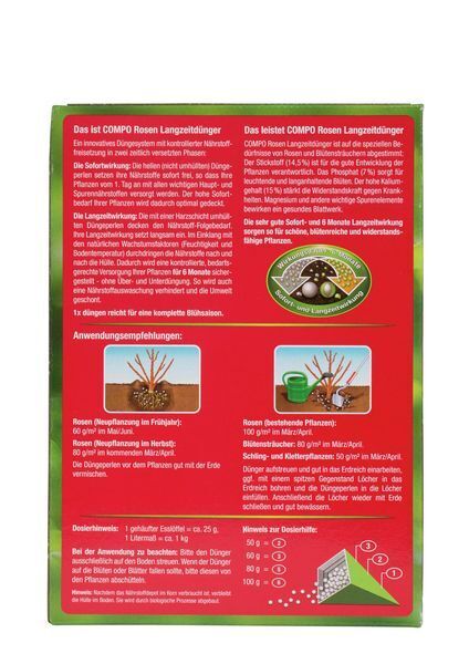 COMPO Rosen Langzeit-Dnger 2 kg | Kiesundco