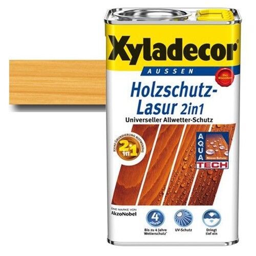 Xyladecor® Holzschutz-Lasur 2 in 1 Kiefer 2,5 l