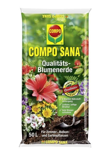 COMPO SANA® Qualitäts Blumenerde 50 l