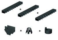 ACO HexaLine SET Entwässerungsrinne Anti-Rutschfunktion 3 x 1m inkl. Zubehör Kit ACO HexaLine SET Entwässerungsrinne Anti-Rutschfunktion 3 x 1m inkl. Zubehör Kit