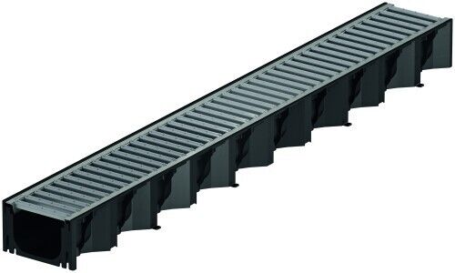 ACO Self® Hexaline 2.0 Rinnenkörper inkl. Stegrost Stahl verzinkt 1000 mm