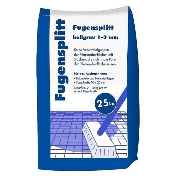 Fugensplitt Hellgrau 1-3 mm 25 kg