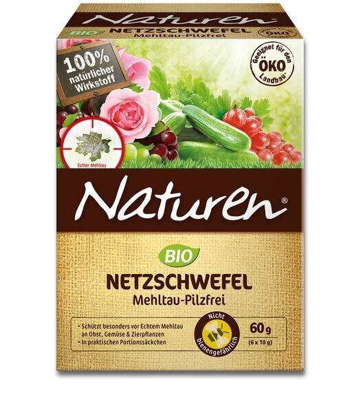 NATUREN® Bio Netzschwefel Mehltau-Pilzfrei 60 g