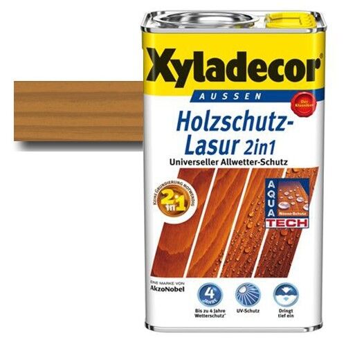 Xyladecor® Holzschutz-Lasur 2 in 1 Eiche 4 l