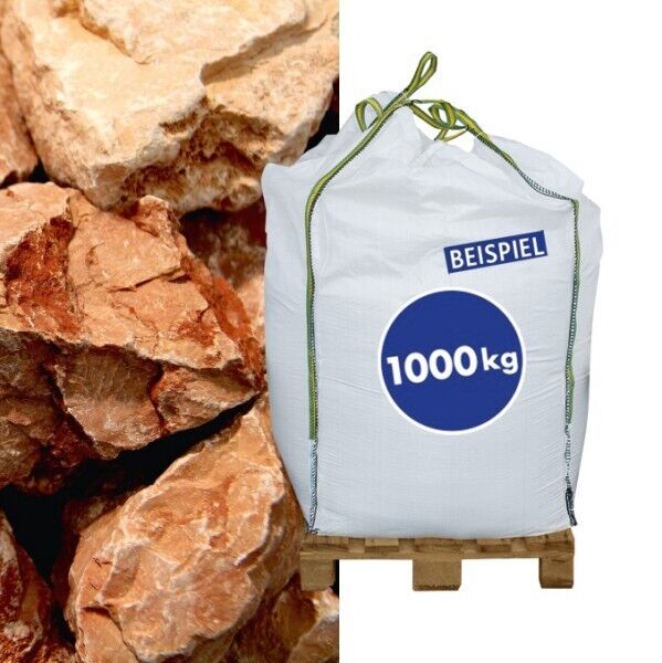 1000kg BigBag Gabionen Steine Marmorkies Rosso Verona 70-120 mm 1000kg BigBag Gabionen Steine Marmorkies Rosso Verona 70-120 mm