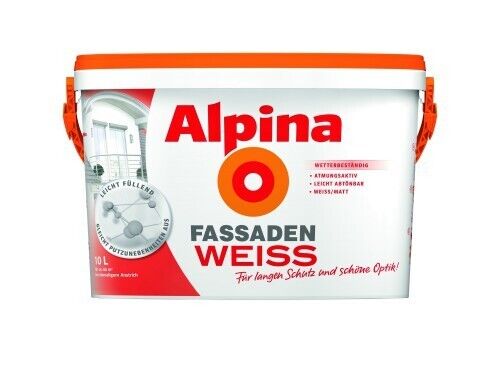 Alpina Fassadenweiss 10 l