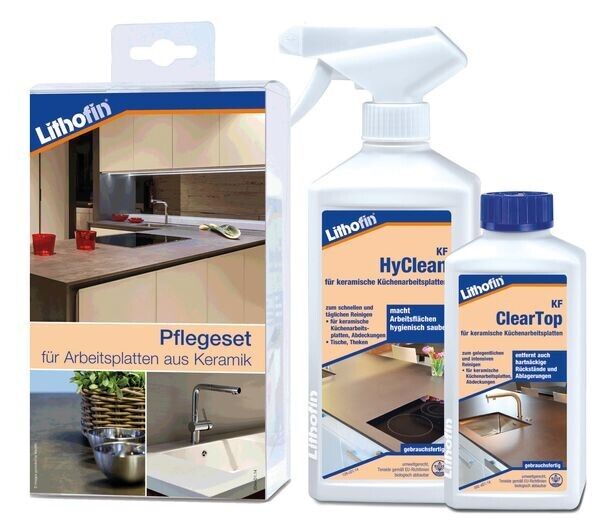 Lithofin® Pflegeset -compact- für Arbeitsplatten aus Keramik 750 ml