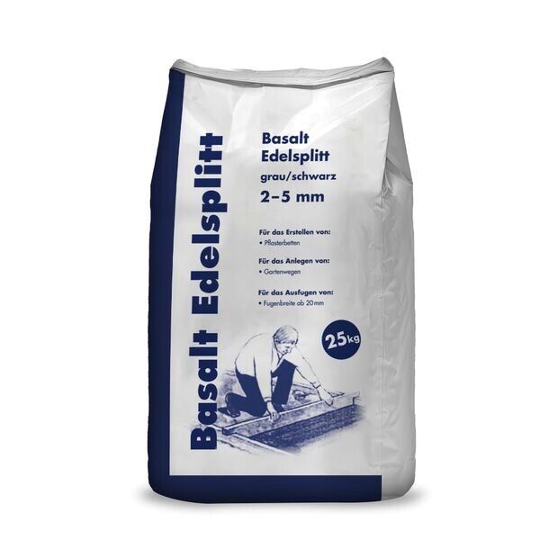 Basalt Edelsplitt 2-5 mm 25 kg Basalt Edelsplitt 2-5 mm 25 kg
