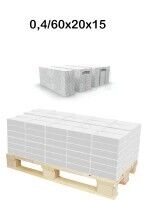 Porenbeton Planbauplatten PP 2-0,4 60x20x15 cm N + F 540 kg Porenbeton Planbauplatten PP 2-0,4 60x20x15 cm N + F 540 kg
