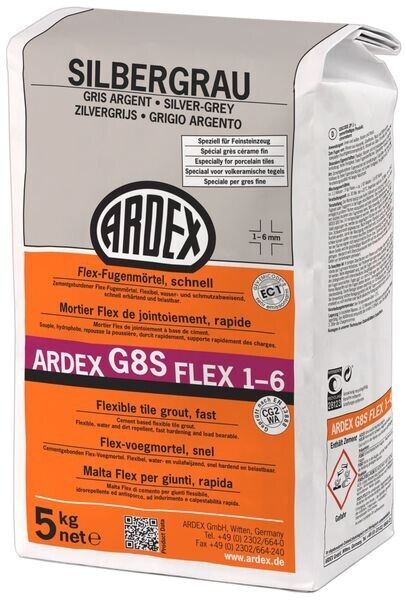 ARDEX G8S FLEX-Fugenmörtel 1-6 - 5 kg silbergrau