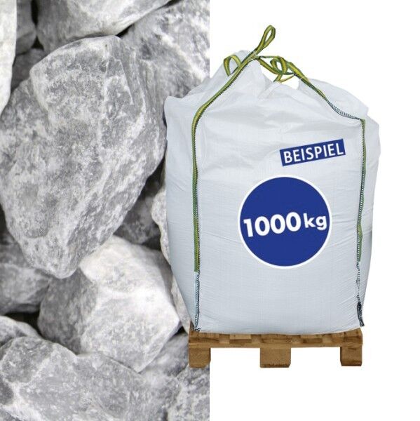 Gabionen Steine Marmorbruch Ice Blue 70-120 mm 1000kg BigBag