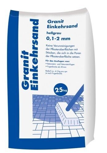 Granit Einkehrsand hellgrau 0,1 - 2,0 mm 25kg