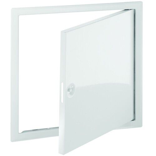 Revisionstür Weiß 25x25 Cm Mit Vierkantverschluss - Installationsklappe Für Wand & Decke
