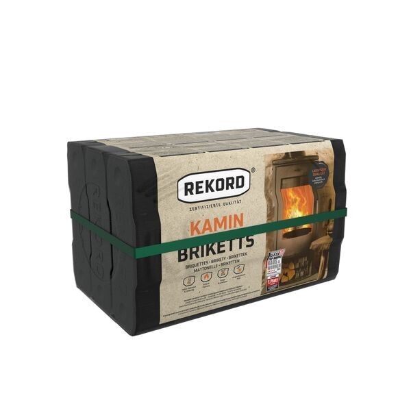 Rekord Braunkohle Kamin-Briketts 10 kg Rekord Braunkohle Kamin-Briketts 10 kg