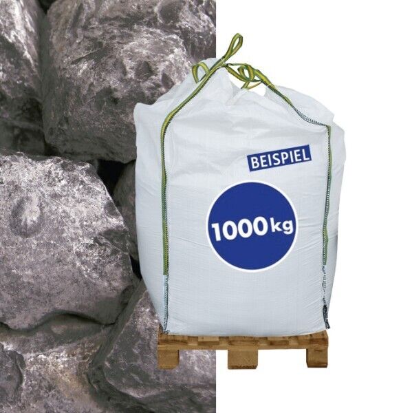Gabionen Steine Marmorkies Nero Ebano 70-120 mm 1000kg BigBag