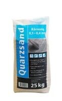 Quarzsand feuergetrocknet 25 kg Quarzsand feuergetrocknet 25 kg