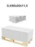 Porenbeton Planbauplatten PP 2-0,4 60x20x11,5 cm glatte Kante 655 kg Porenbeton Planbauplatten PP 2-0,4 60x20x11,5 cm glatte Kante 655 kg