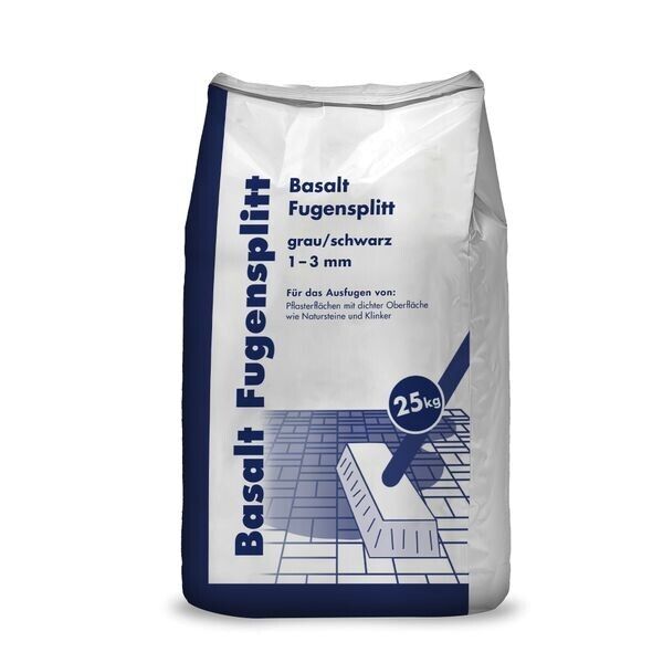 Basalt Fugensplitt 1-3 mm 25 kg Basalt Fugensplitt 1-3 mm 25 kg