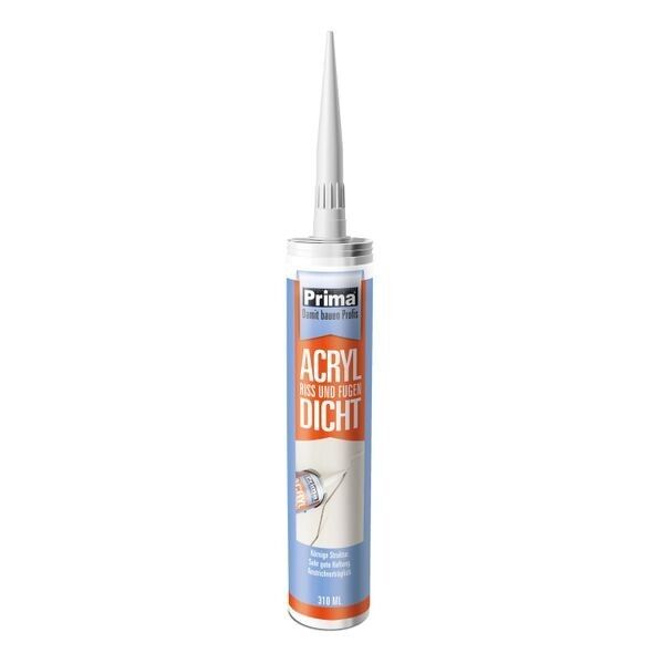 Prima® Acryl Riss- und Fugendicht weiß 310 ml Prima® Acryl Riss- und Fugendicht weiß 310 ml