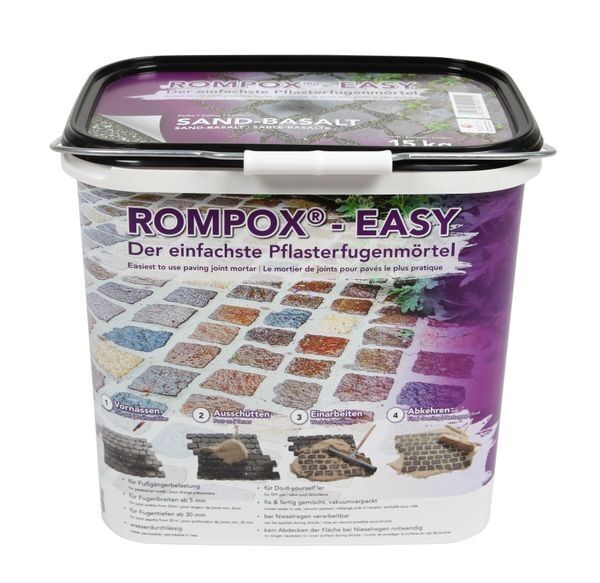 ROMPOX® - EASY 1K Pflasterfugenmörtel 15 kg - Sand-Basalt