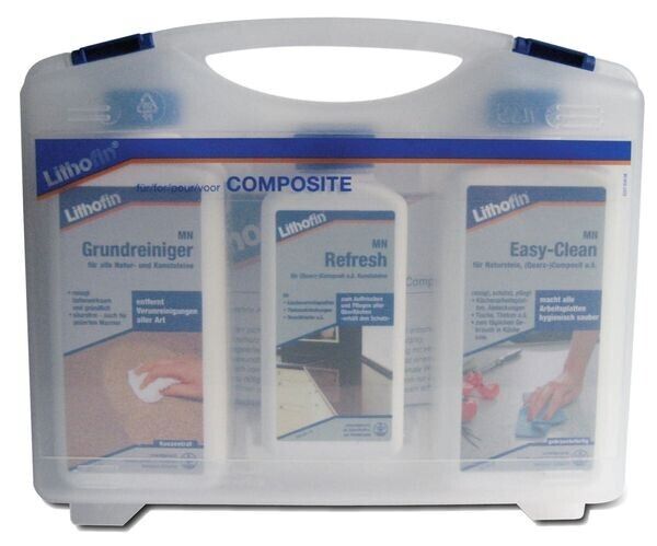 Lithofin Pflegeset Composit 1250 ml für Marmor, Natur- und Betonwerkstein