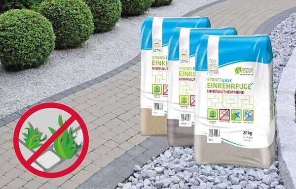 STONES EASY EINKEHRFUGE 1–5 mm Grau 20 kg STONES EASY EINKEHRFUGE 1–5 mm Grau 20 kg