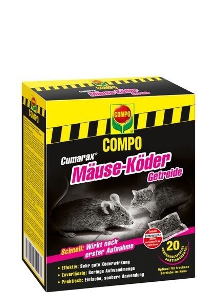 COMPO Cumarax® Mäuse-Köder Getreide 200 g