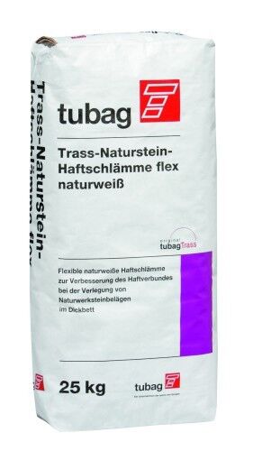 Tubag TNH-flex Trass-Naturstein-Haftschlämme naturweiß 25 kg