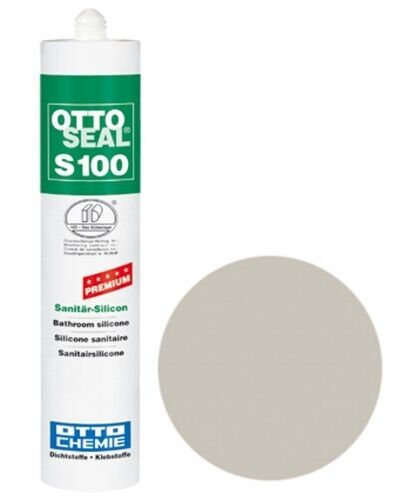 OTTOSEAL® S100 Premium-Sanitär-Silikon/Silicon 300 ml - Fugengrau C71