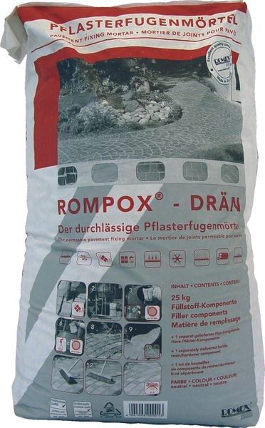 ROMPOX® - DRÄN 2K-Epoxidharz Pflasterfugenmörtel 26,8 kg - neutral