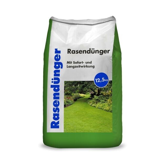 Hamann Rasendünger - Stickstoffbetonter Mehrnährstoffdünger - 12,5 kg Sack Hamann Rasendünger - Stickstoffbetonter Mehrnährstoffdünger - 12,5 kg Sack