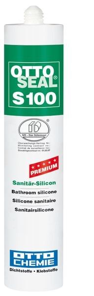 OTTOSEAL® S100 Premium-Sanitär- Silikon/Silicon 300 ml - Silbergrau Nr.17 C910