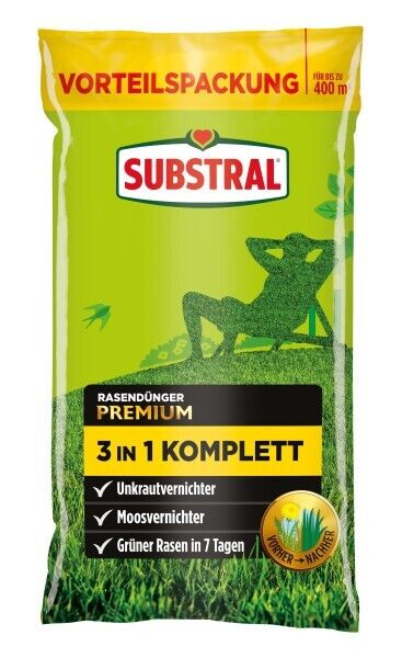 SUBSTRAL® Rasendünger Premium 3 in 1 Komplett 14 kg SUBSTRAL® Rasendünger Premium 3 in 1 Komplett 14 kg