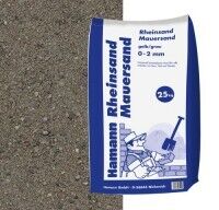 Rheinsand, Mauersand 25 kg Sack Rheinsand, Mauersand 25 kg Sack