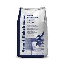 Granit Einkehrsand hellgrau 0,1 - 2,0 mm 25kg Granit Einkehrsand hellgrau 0,1 - 2,0 mm 25kg